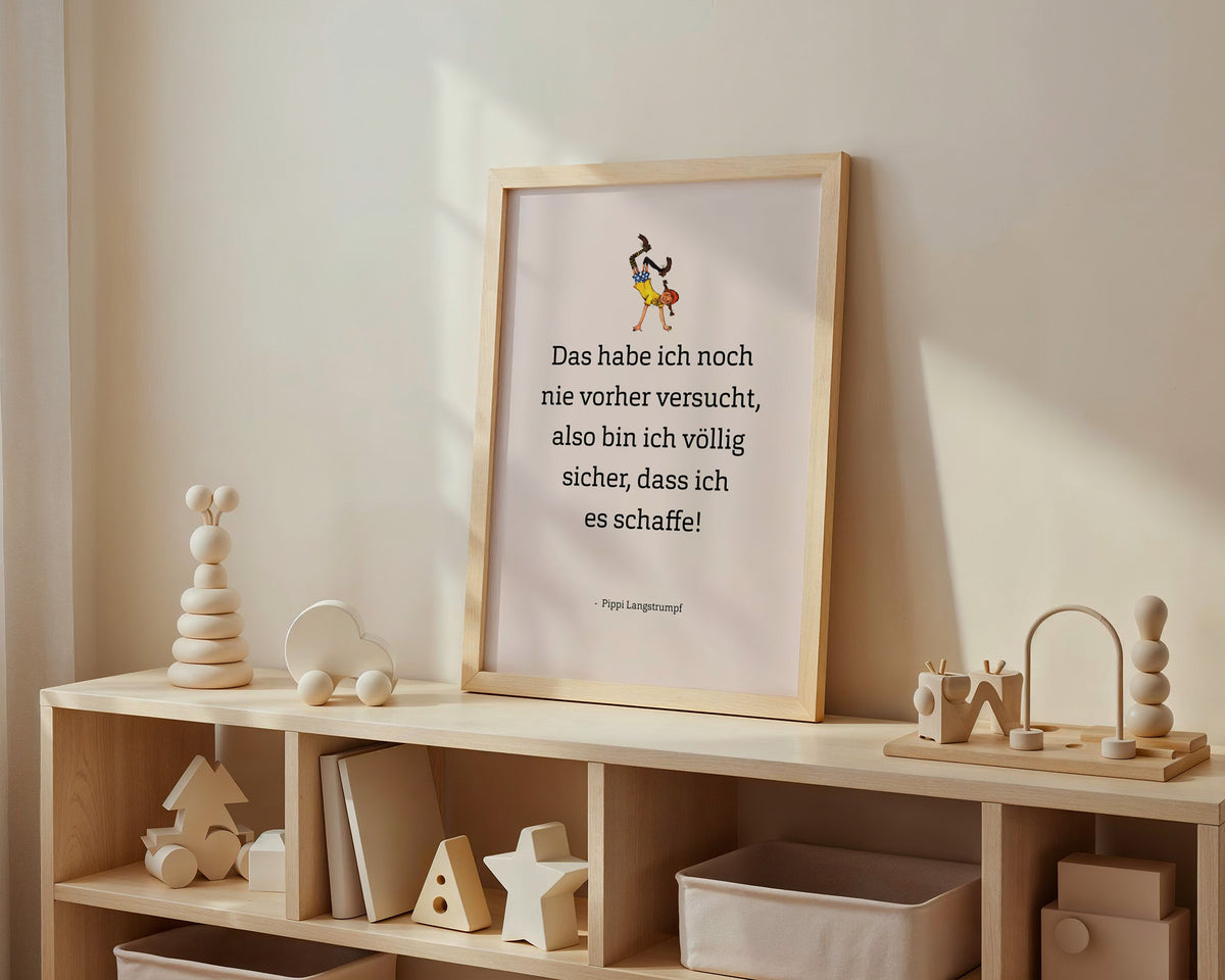Pippi – Das habe ich noch nie versucht – Poster im Kinderzimmer