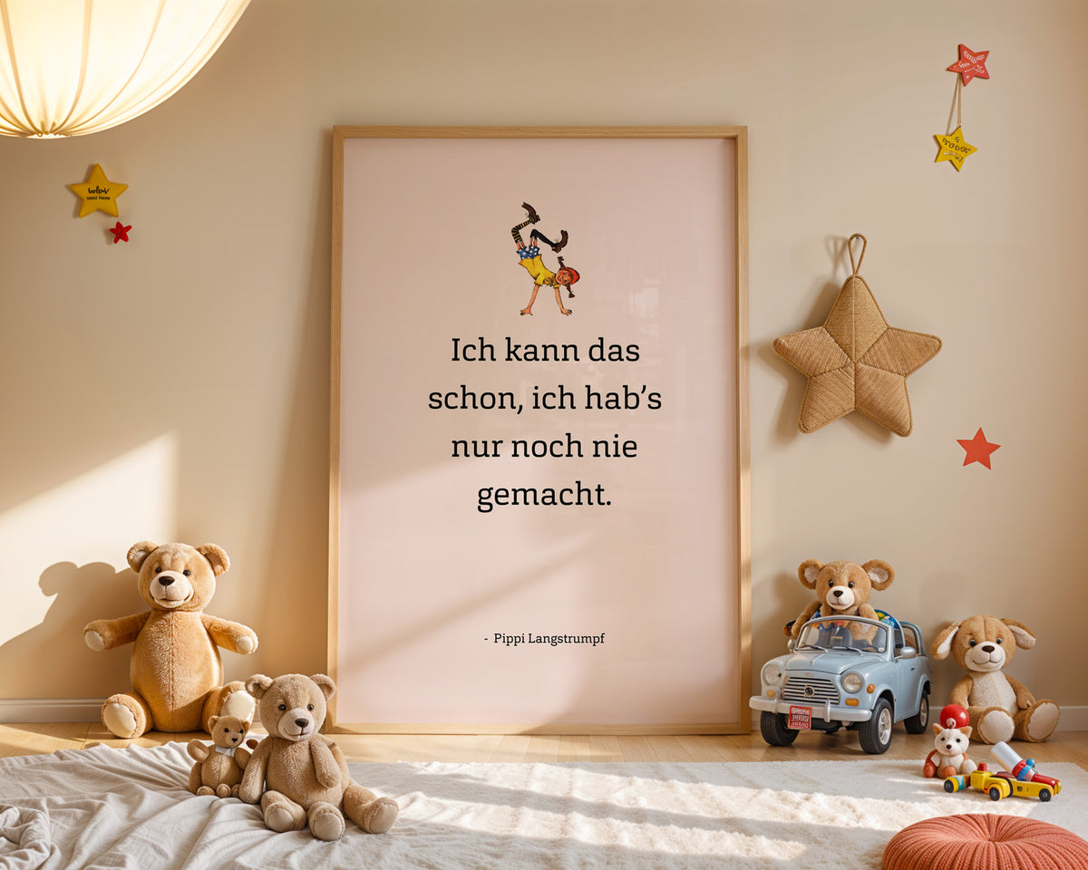Pippi – Ich kann das schon – Poster im Kinderzimmer