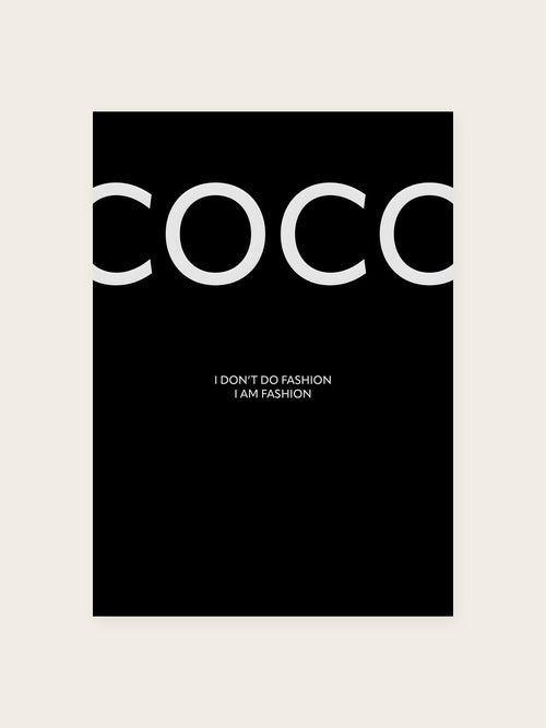Coco Poster – Schwarz