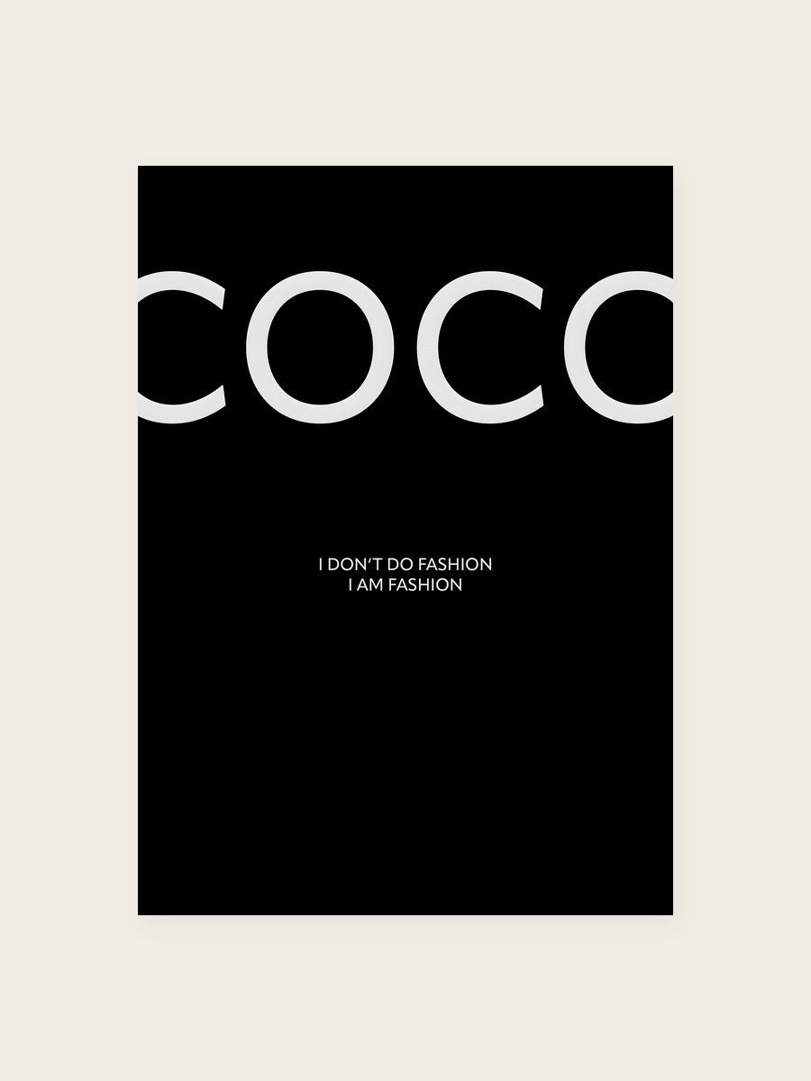 Coco Poster – Schwarz