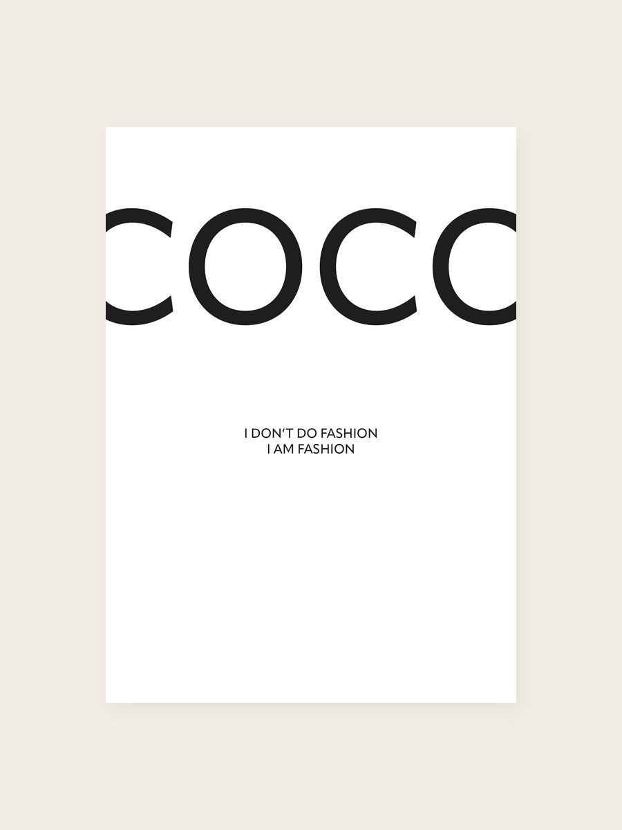 Coco Poster – Weiß – Poster-Motiv
