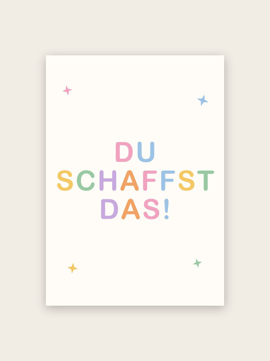 „Du schaffst das“ (You can do it)