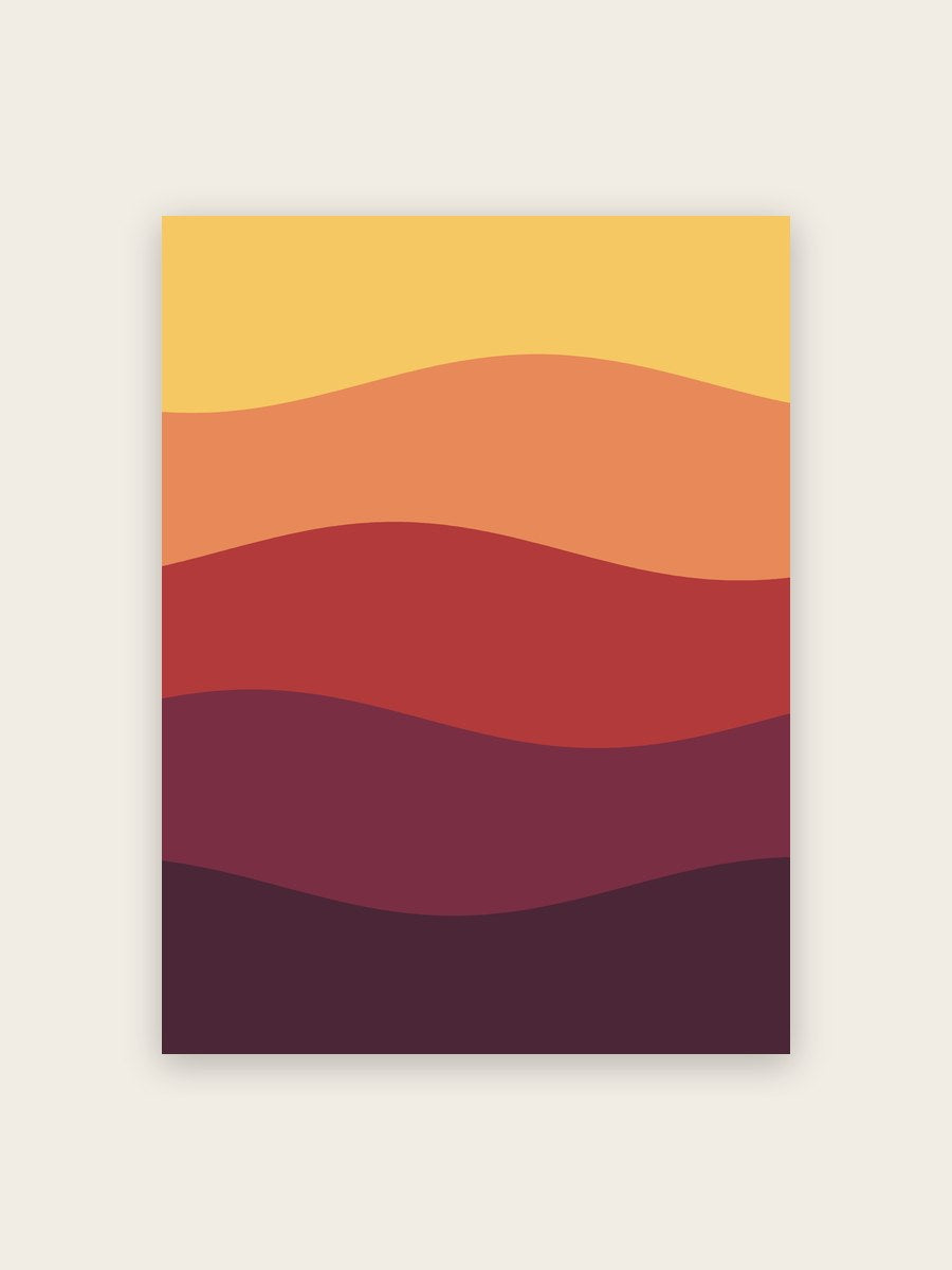 Groovy Wellen Poster