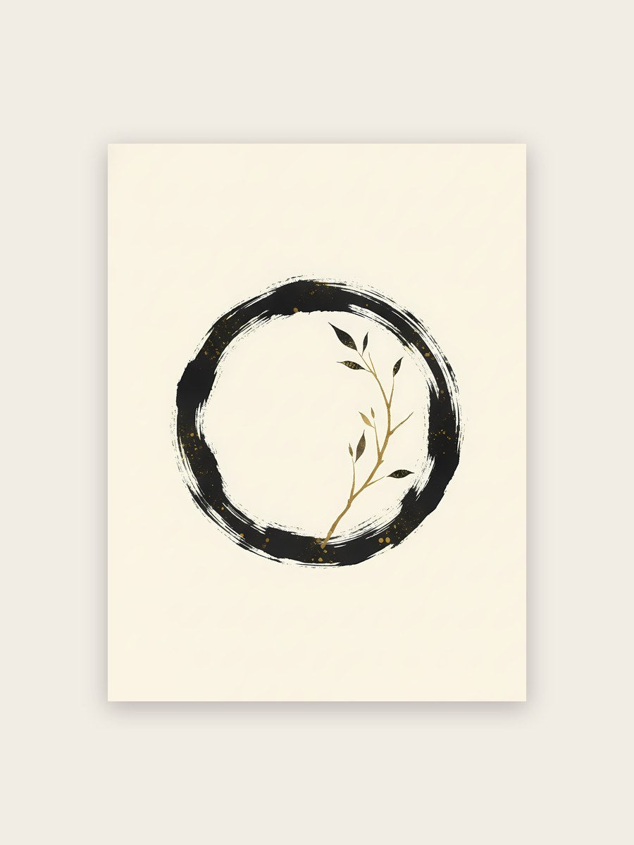 Japandi Ensō Poster