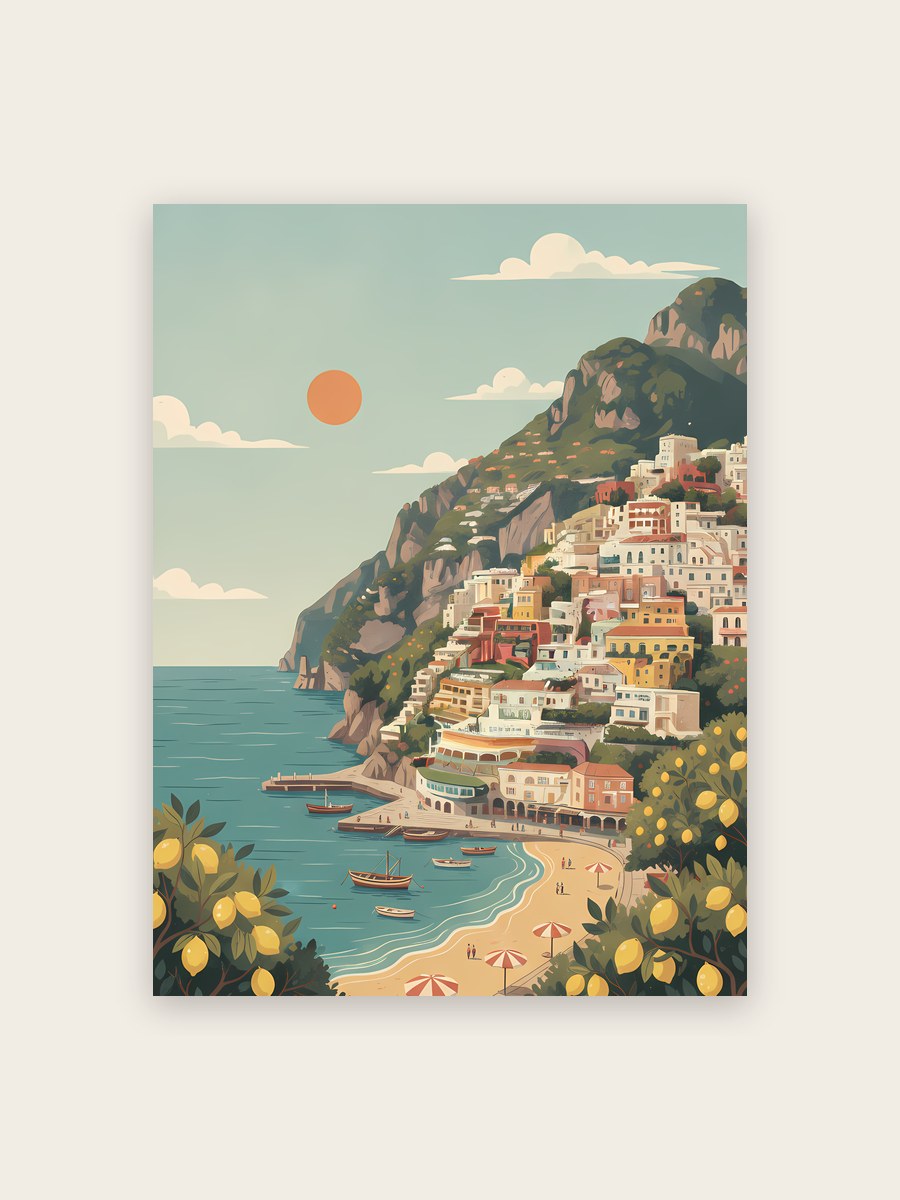 Zitronen Küste Poster – Poster-Motiv