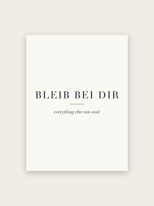 Bleib bei dir Poster