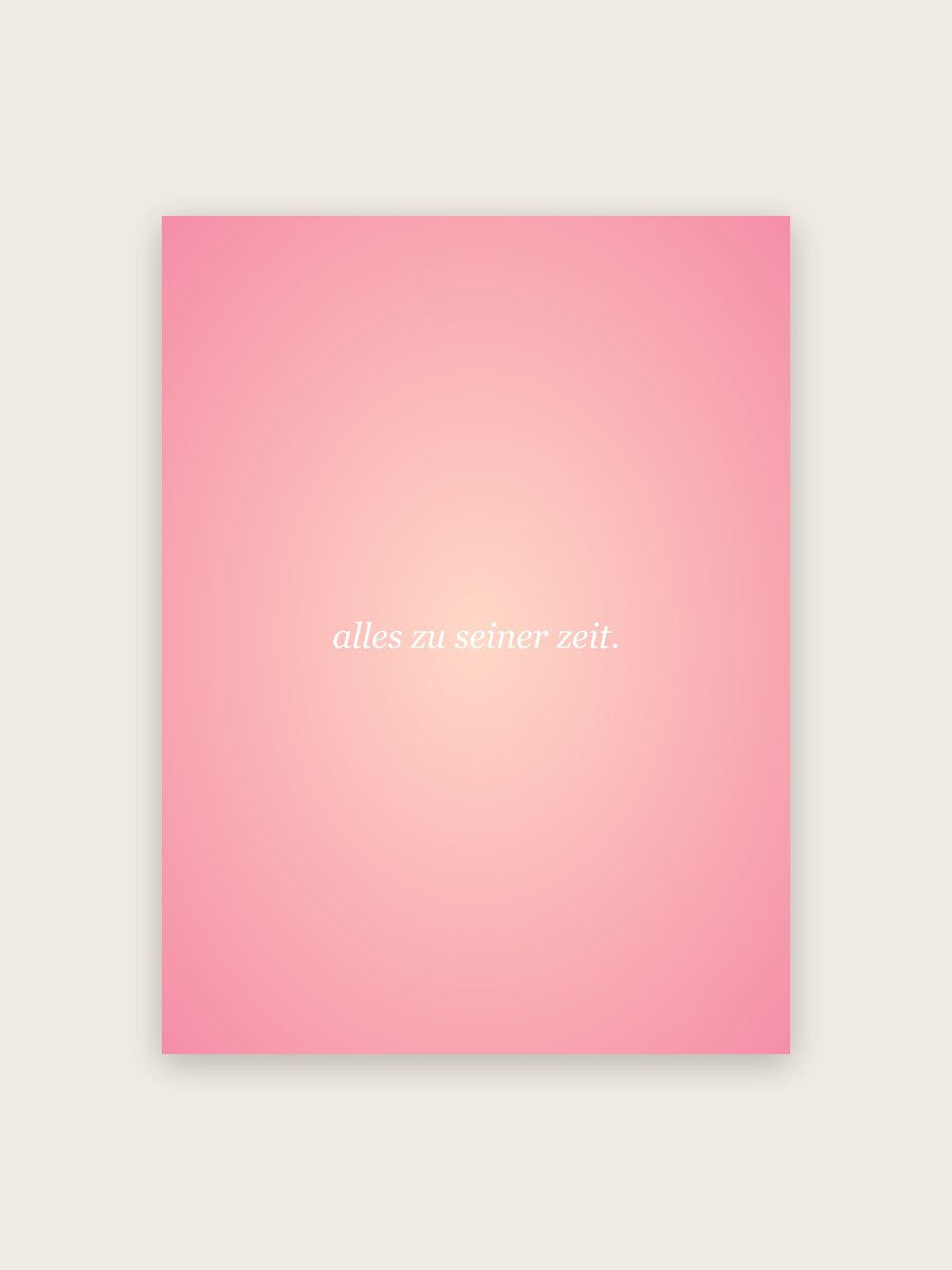 Alles zu seiner Zeit Poster Aura – Poster-Motiv