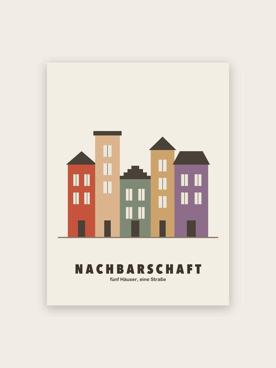 Hausfassaden Poster – poster design