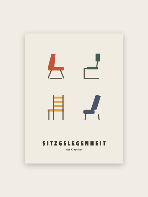Design Stühle Poster