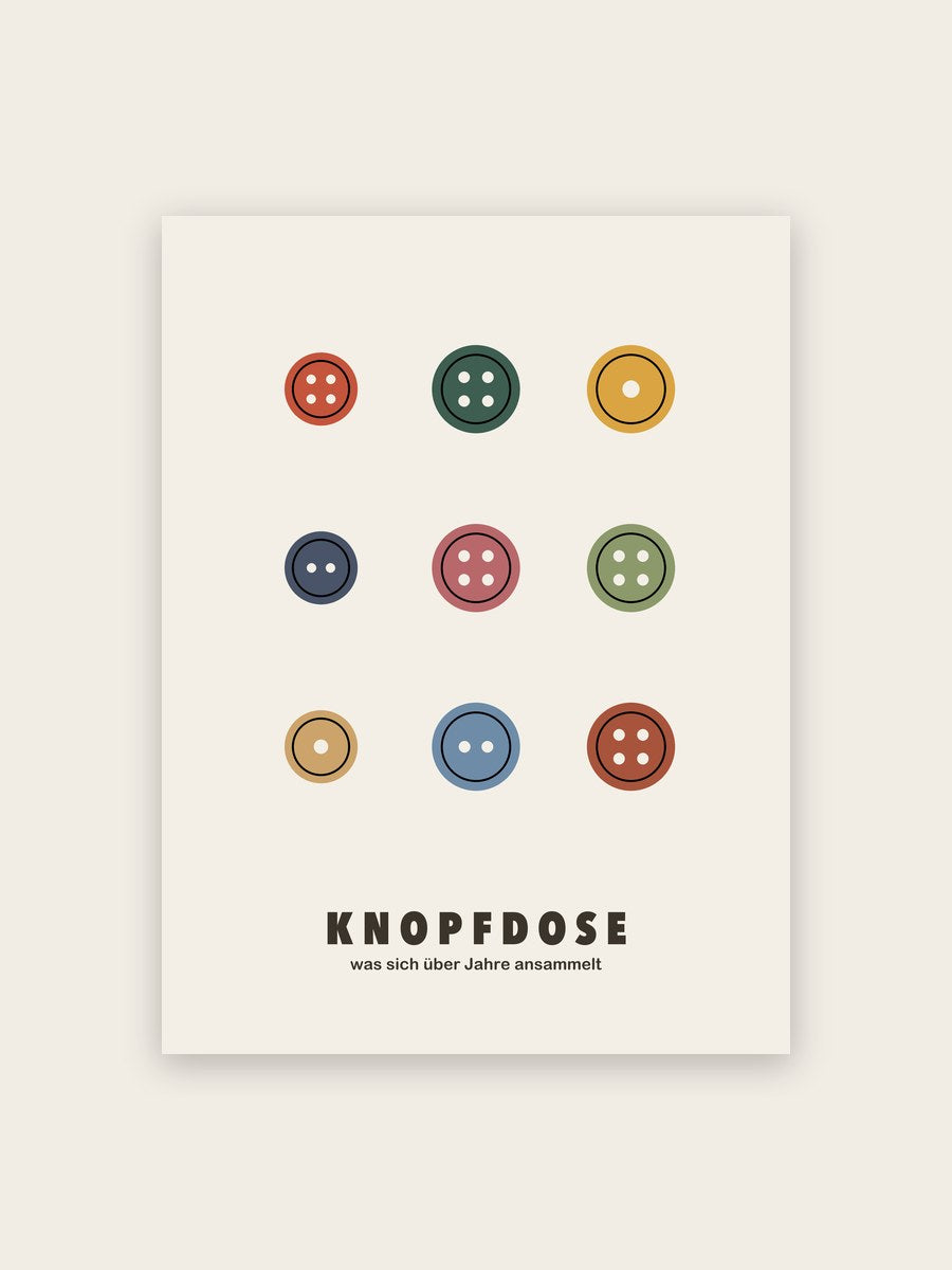 Knöpfe Poster Sammlung