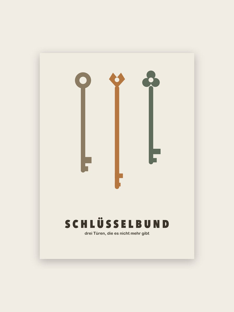 Schlüssel Poster Vintage