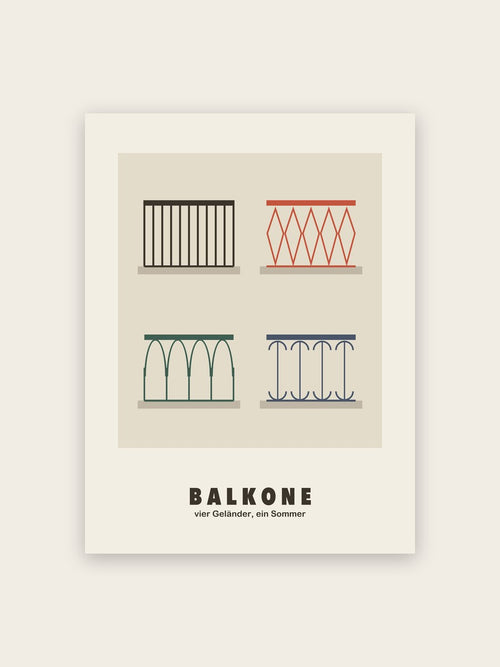 Balkone Poster Architektur
