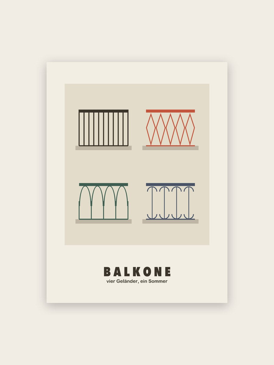 Balkone Poster Architektur