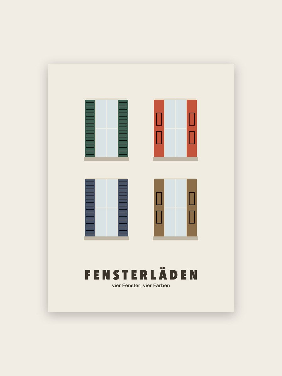 Fensterläden Poster