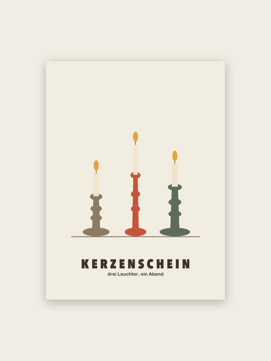 Kerzenständer Poster