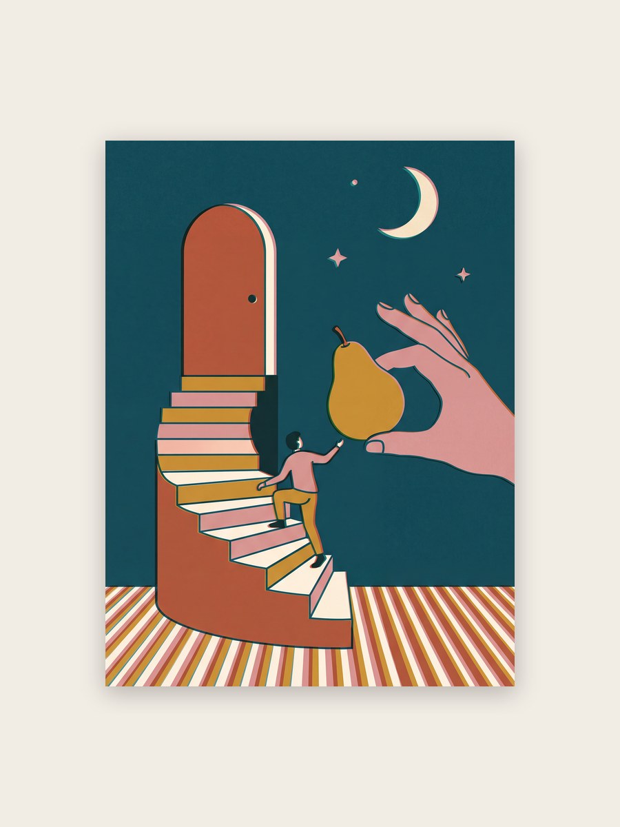 Surreales Poster Treppe – poster design