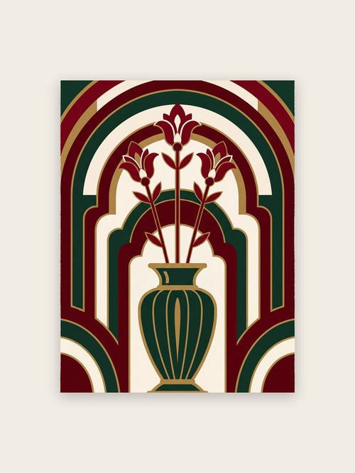 Art Deco Poster Vase