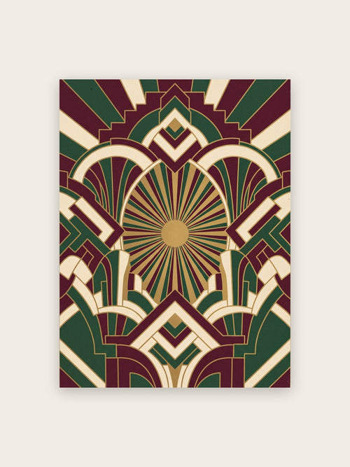 Art Deco Poster Fächerbögen