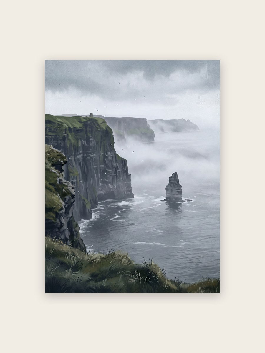 Klippen im Nebel Poster – Poster-Motiv