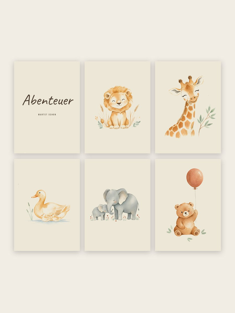 Safari Tiere 6er-Set