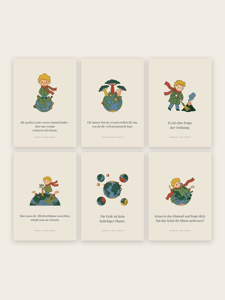 Kleiner Prinz 6er-Set – Kleiner Planet