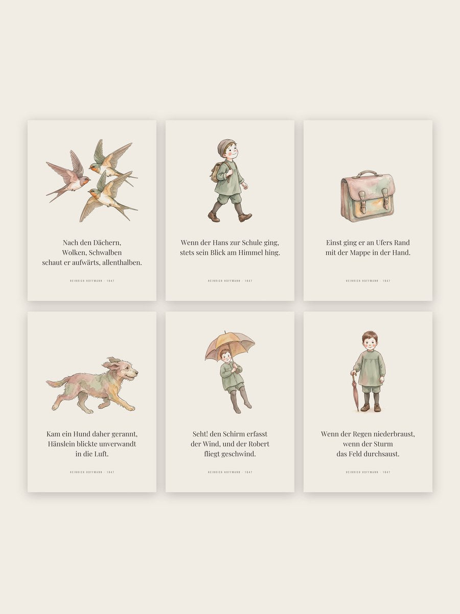 Struwwelpeter 6er-Set – Hans und Robert