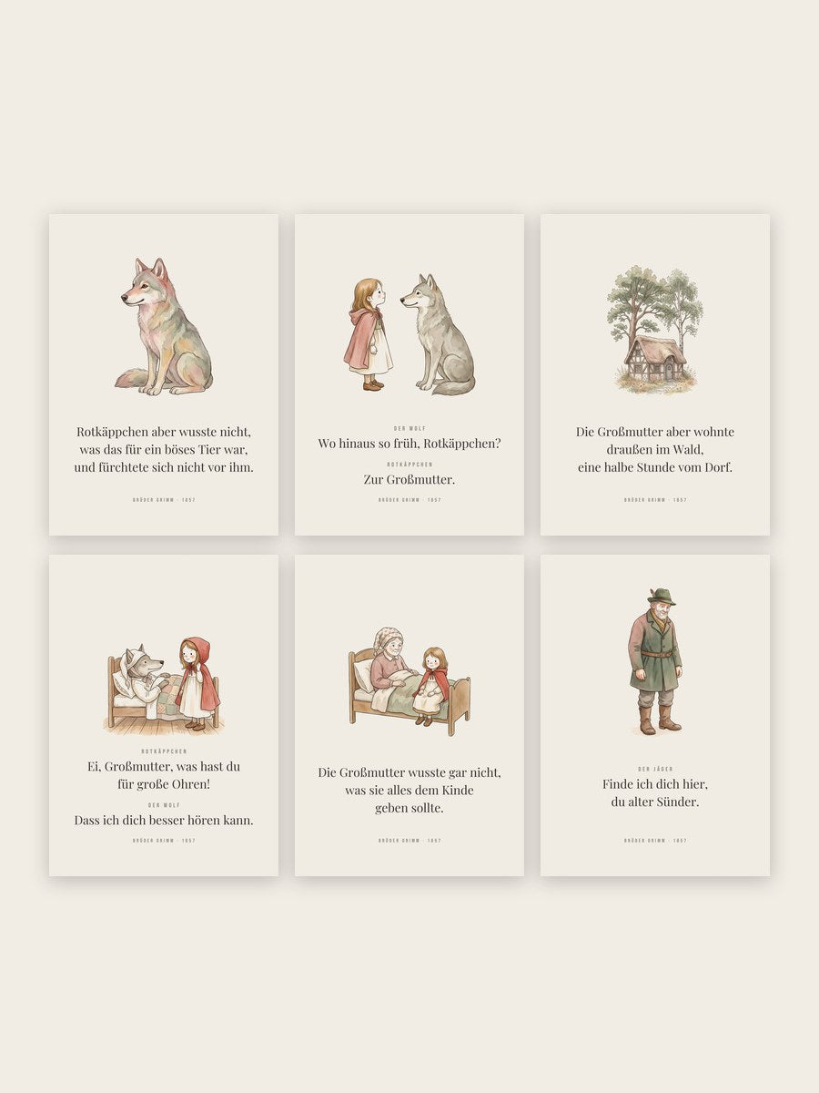 Rotkäppchen 6er-Set – Der Wolf