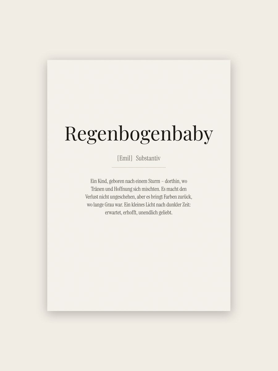 Regenbogenbaby (Definition)