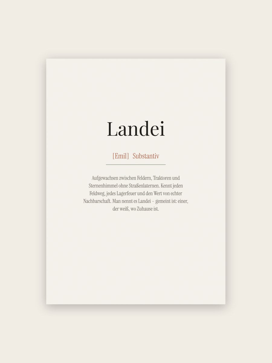 Landei (Definition)