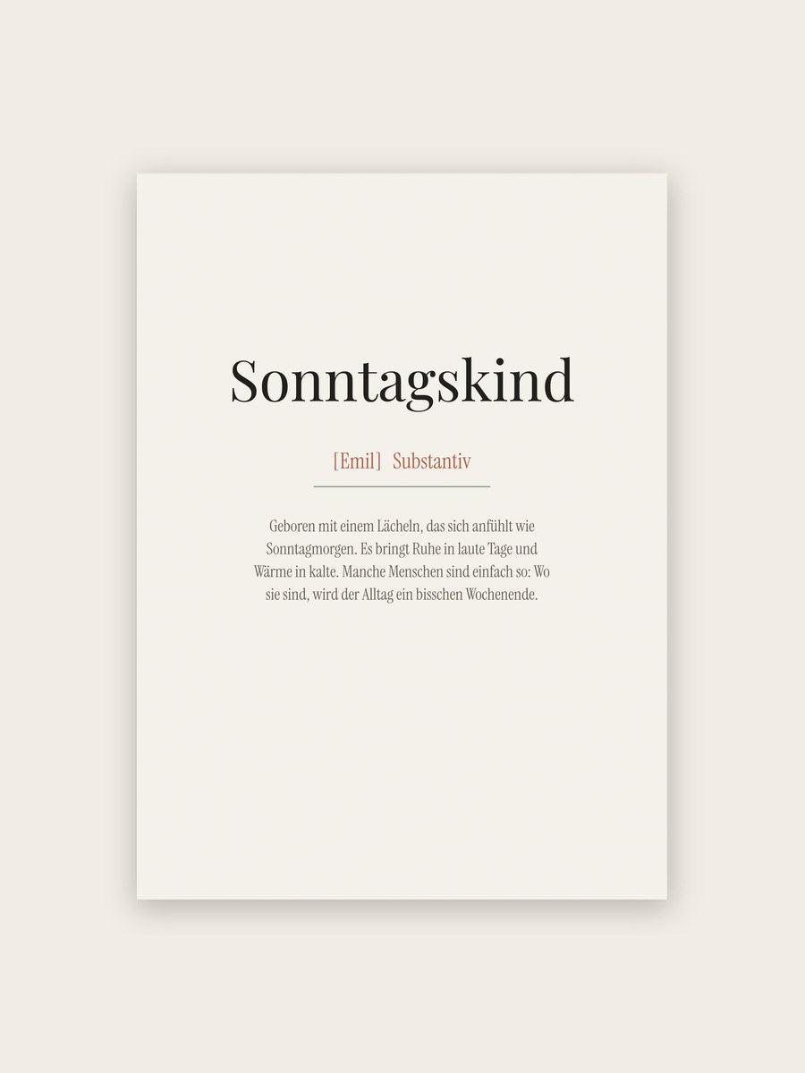 Sonntagskind (Definition)