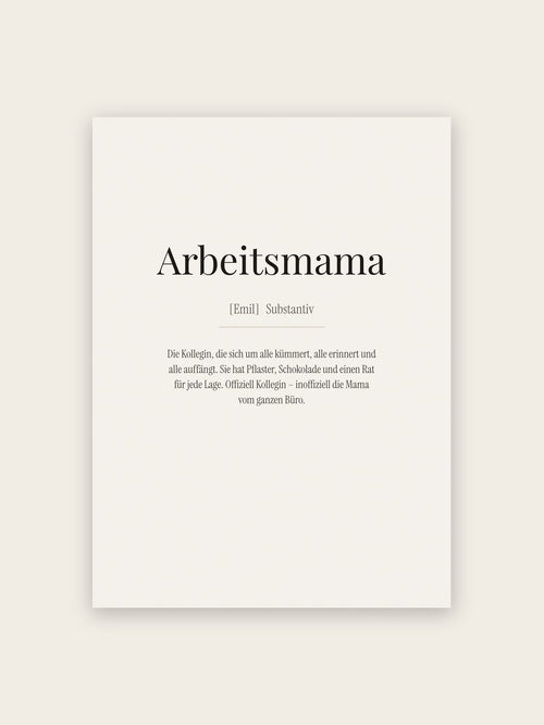 Arbeitsmama (Definition)