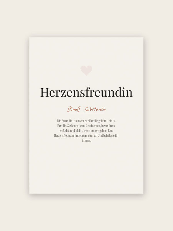 Herzensfreundin (Definition)