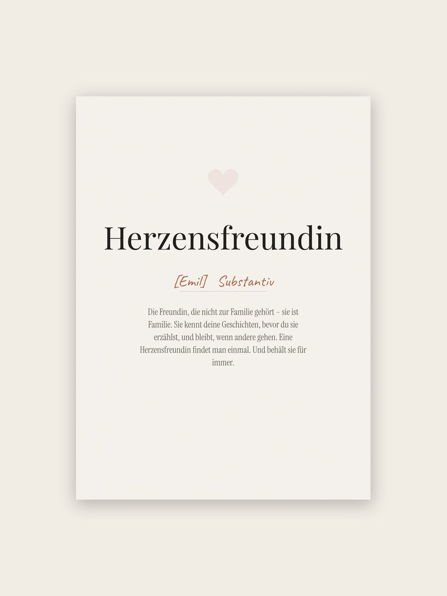 Herzensfreundin (Definition)