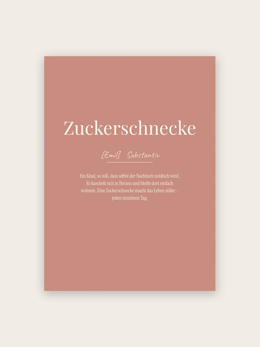 Zuckerschnecke (Definition)