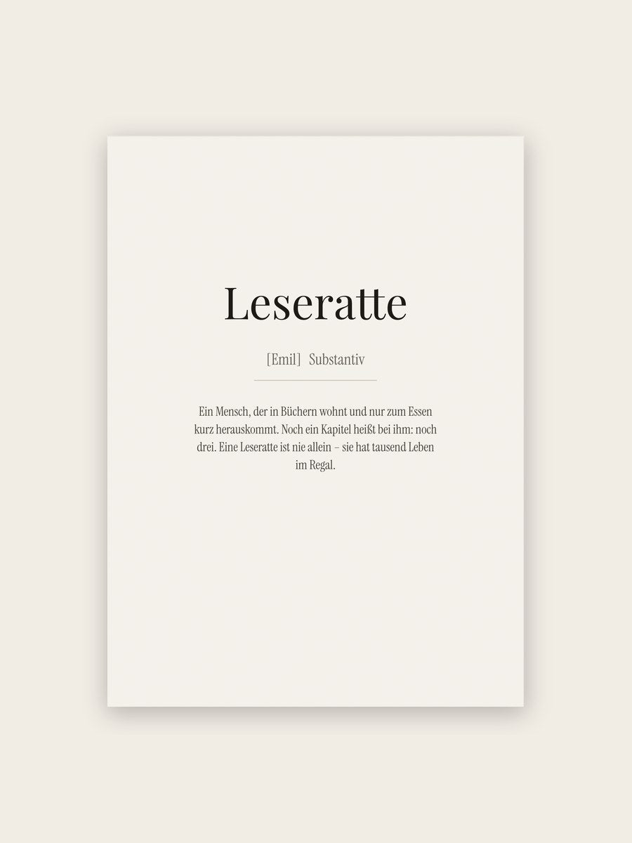 Leseratte (Definition)