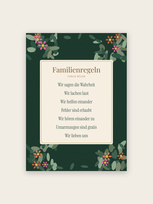 Hausregeln mit Familienname