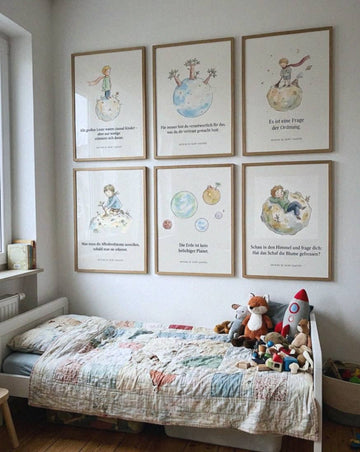 Example photo: „Kleiner Prinz“ set of 6 – Little Planet – inspired by The Little Prince