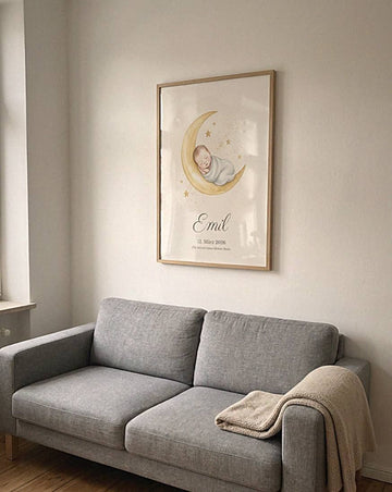 Beispielfoto: Sternenkind – Mond-Baby Aquarell