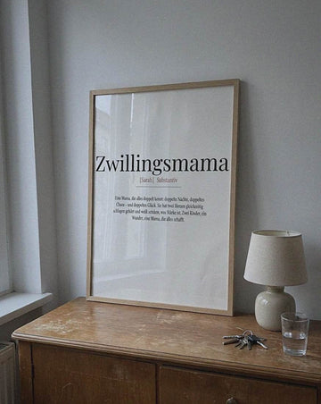 Example photo: „Zwillingsmama“ (twin mum definition)