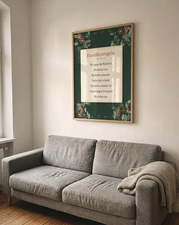 Beispielfoto: Hausregeln mit Familienname