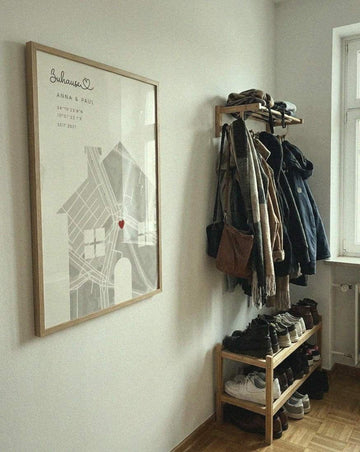 Beispielfoto: Karten-Poster „Zuhause“