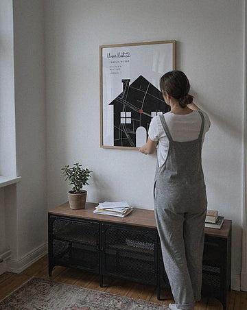Beispielfoto: Karten-Poster „Zuhause“