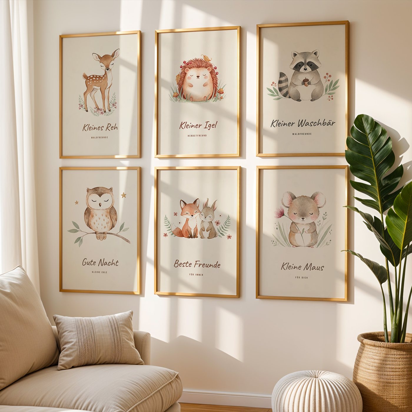 Woodland Animals set of 6