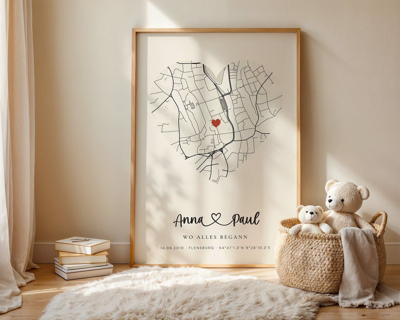 Map poster "Dein Ort"