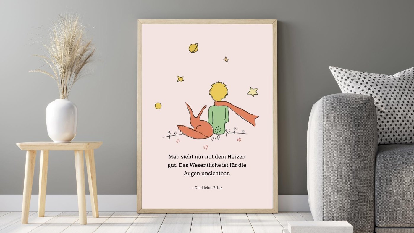 Der kleine Prinz (Zitat) Ansicht 2