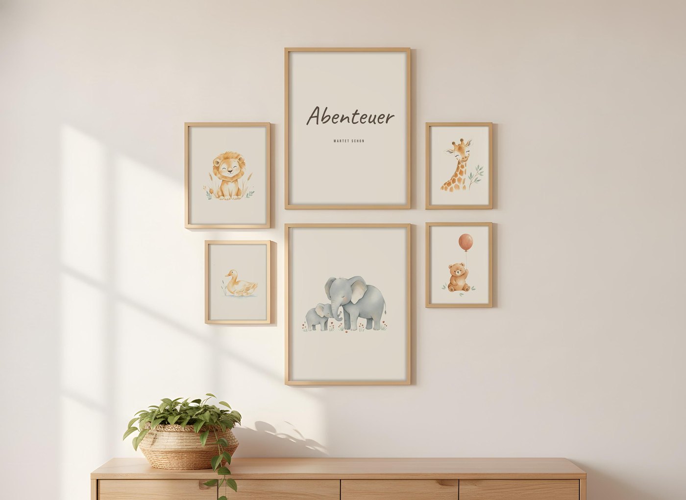 Safari Tiere 6er-Set Ansicht 2