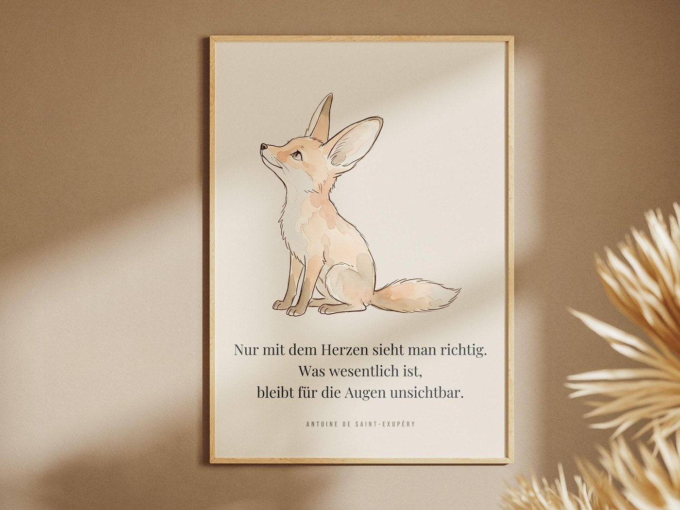 Poster Kinderzimmer Fuchs Ansicht 2