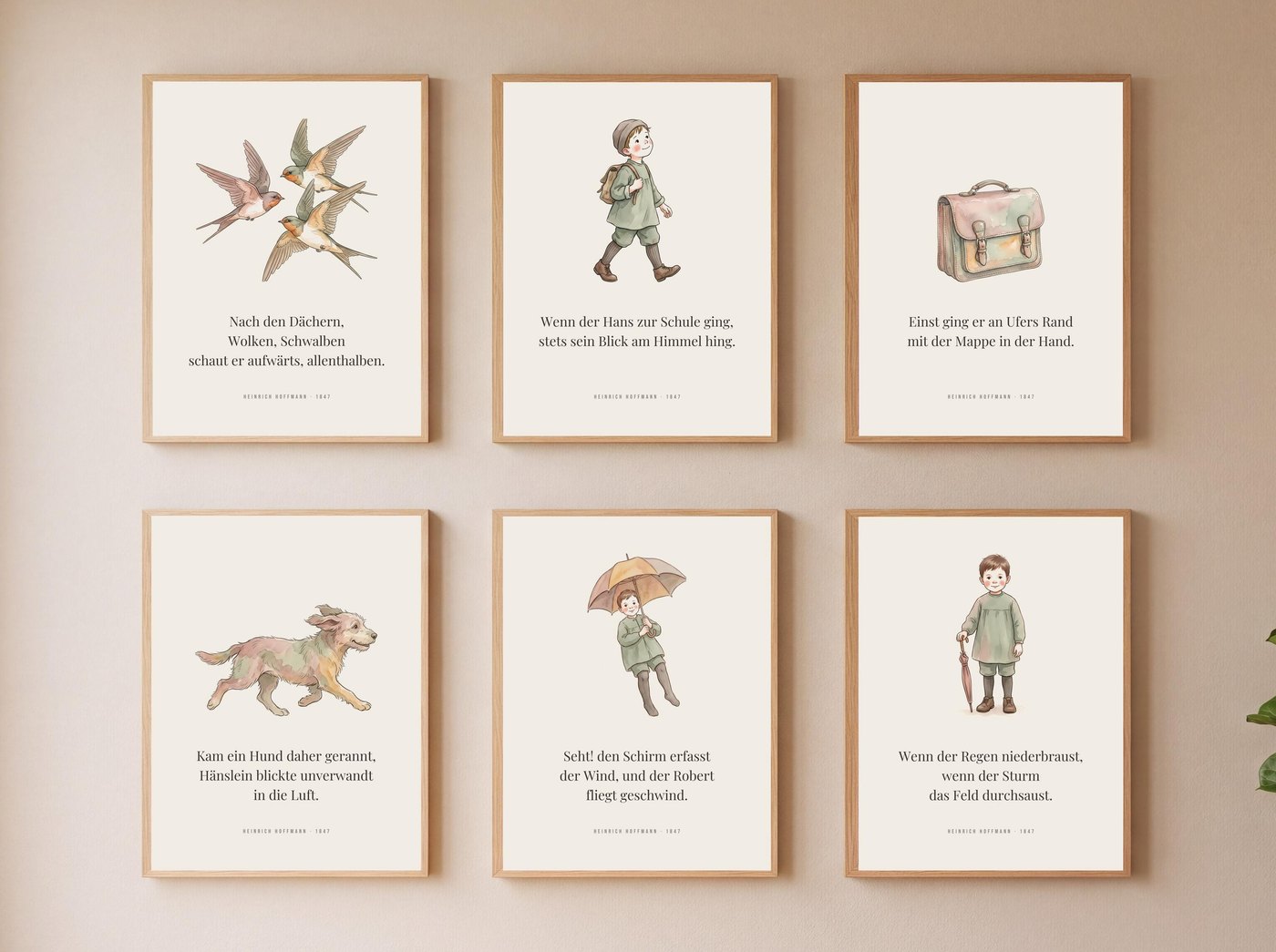 Struwwelpeter 6er-Set – Hans und Robert Ansicht 2