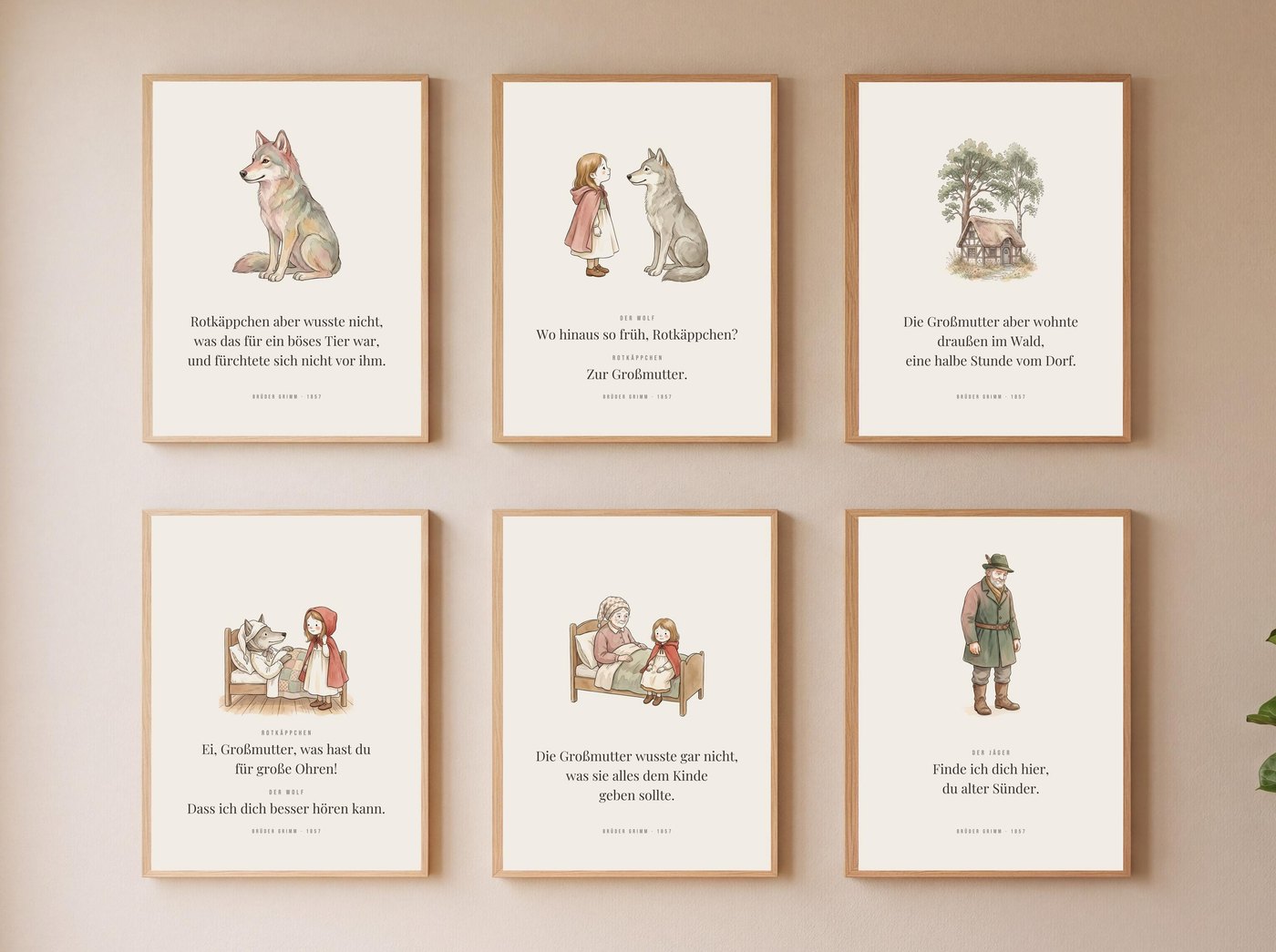 Rotkäppchen 6er-Set – Der Wolf Ansicht 2