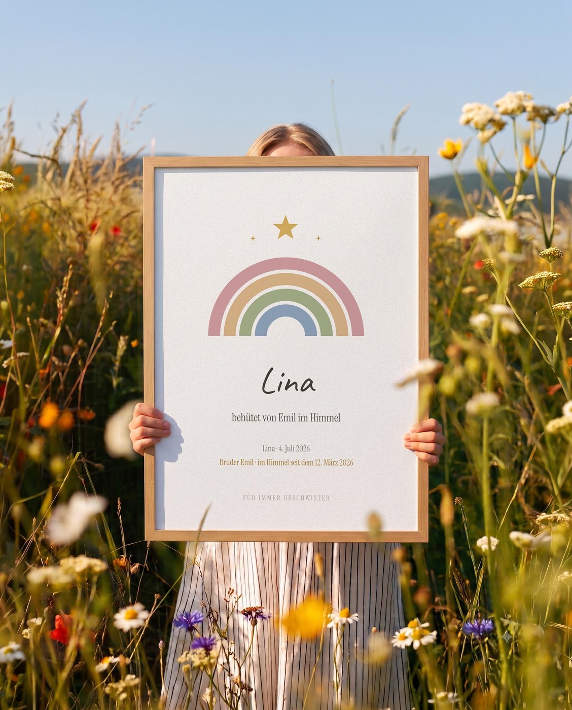 Geschwister – Regenbogen und Stern Ansicht 2
